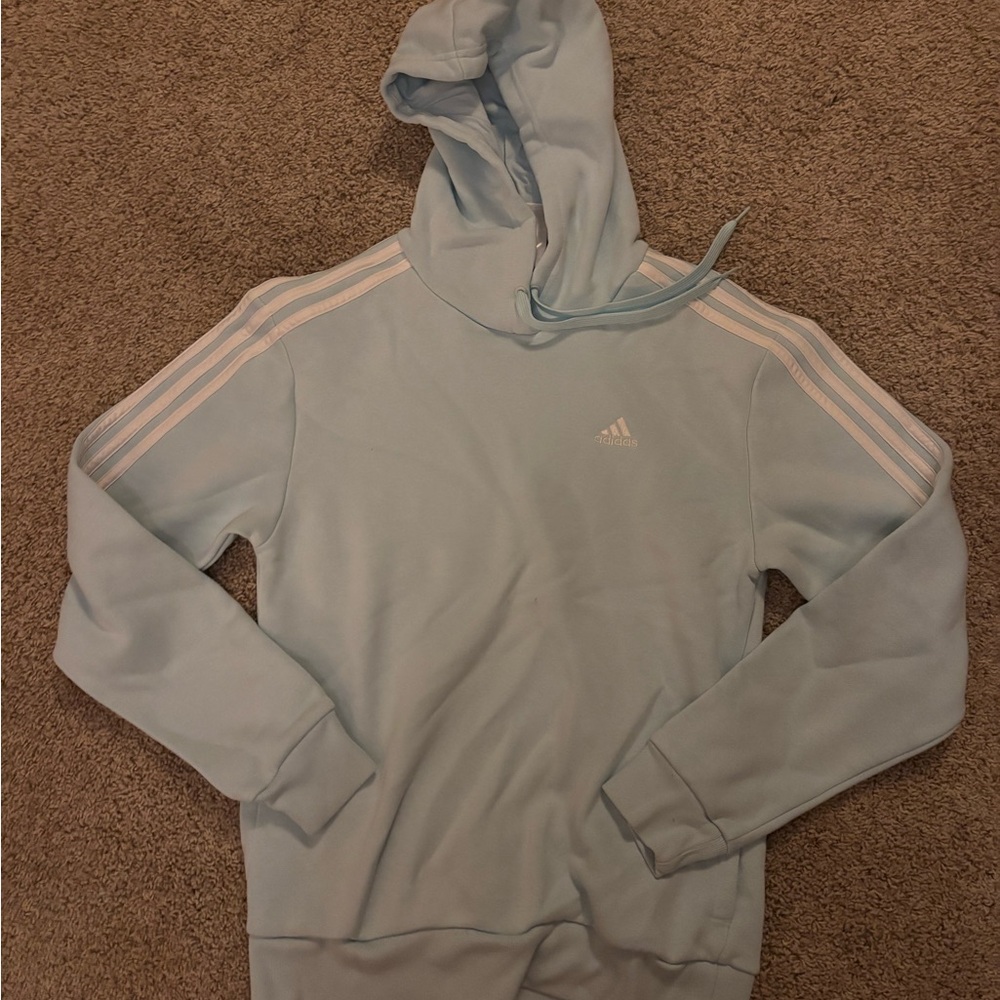 Adidas Pastel Blue Pullover Hoodie